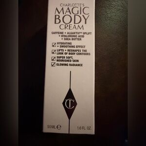 Charlotte Tilbury Magic Body Cream in White and Rose Gold Accents